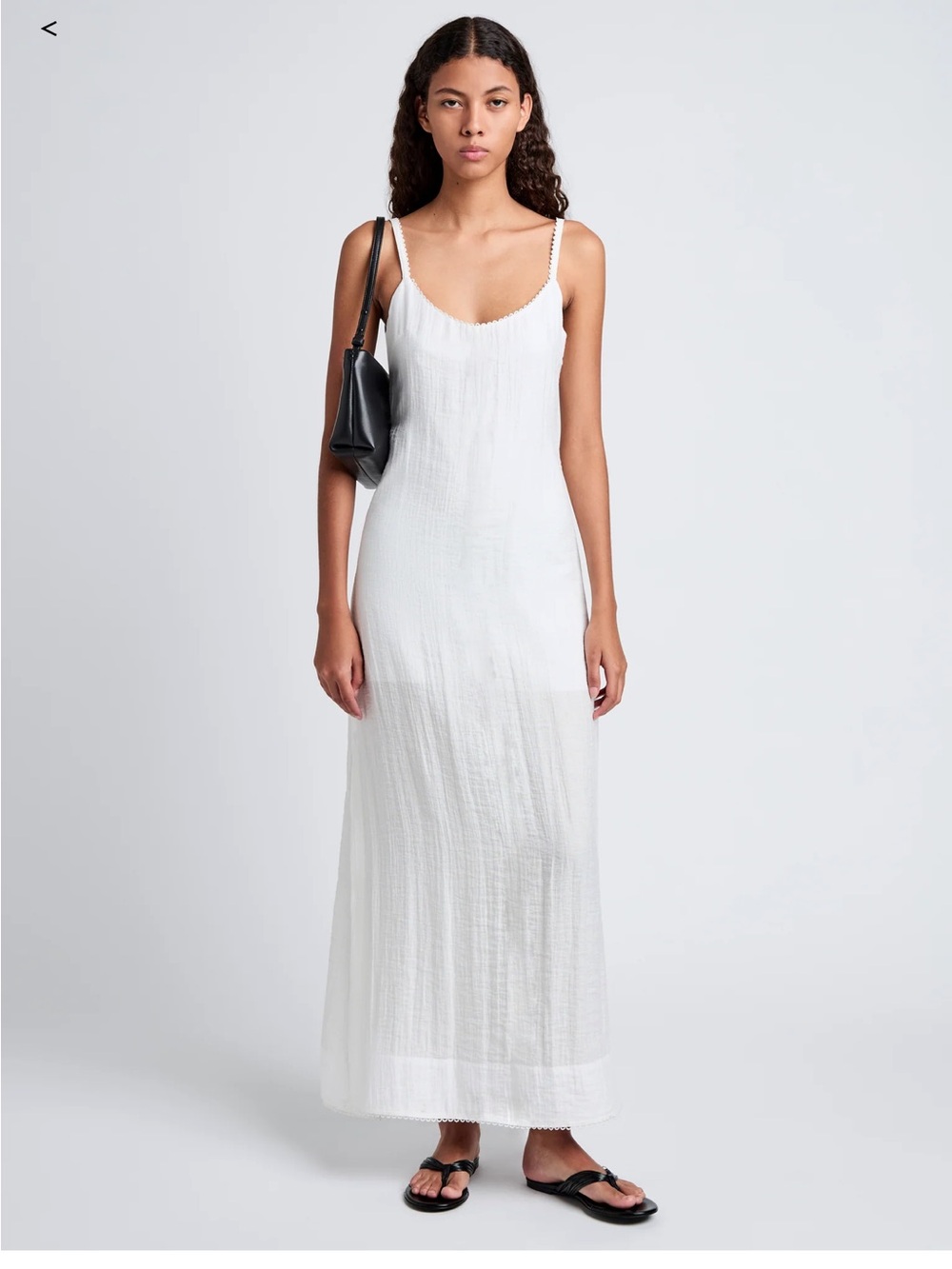Proenza Schouler White Scoop Neck Maxi Dress